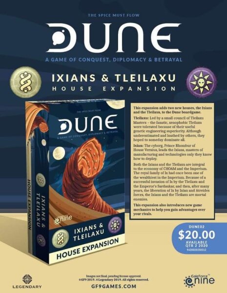 Dune Board Game: The Ixians and the Tleilaxu House Expansion (EN)