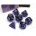 Chessex Translucent 7-Die Set - Purple/white