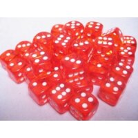 Chessex Translucent 12mm d6 with pips Dice Blocks (36...