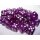 Chessex Translucent 12mm d6 with pips Dice Blocks (36 Dice) - Purple w/white