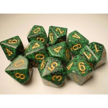 Chessex Speckled Ten d10 Set - Golden Recon