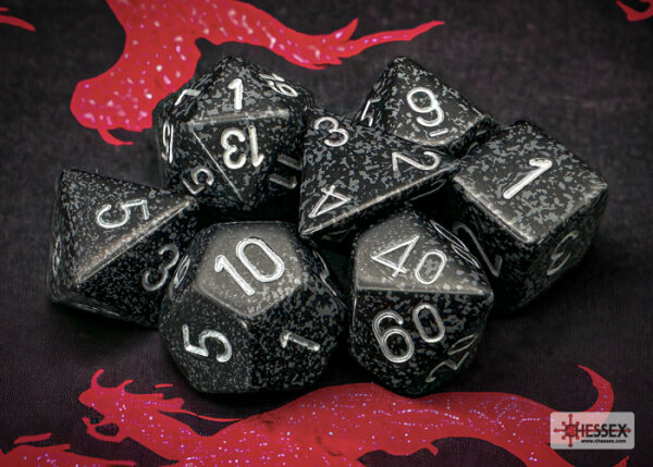 Chessex Speckled 7-Die Set - Ninja