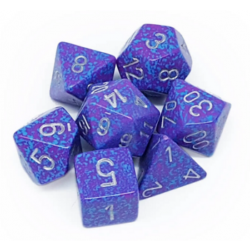 Chessex Speckled 7-Die Set - Silver Tetra