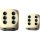 Chessex Opaque 16mm d6 with pips Dice Blocks (12 Dice) - Ivory w/black