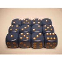 Chessex Opaque 16mm d6 with pips Dice Blocks (12 Dice) -...