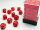 Chessex Opaque 12mm d6 with pips Dice Blocks (36 Dice) - Red w/white