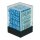 Chessex Opaque 12mm d6 with pips Dice Blocks (36 Dice) - Light Blue w/white