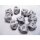 Chessex Opaque Ten d10 Set - Grey/black