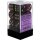 Chessex Gemini 16mm d6 with pips Dice Blocks (12 Dice) - Black-Purple w/gold