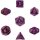 Chessex Vortex 7-Die Set - Purple w/gold