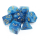 Chessex Phantom 7-Die Set - Teal w/gold