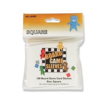 Board Games Sleeves - Square (70x70mm) - 100 Pcs