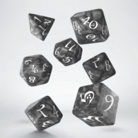 Classic RPG Smoky & White Dice Set (7)