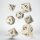 Classic Runic Beige & Blue Dice Set (7)