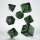 Call of Cthulhu RPG - 7th Edition Black & Green Dice Set (7)