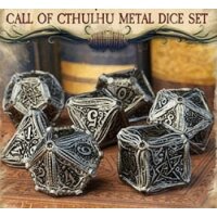 Call of Cthulhu RPG - Metal Dice Set (7)