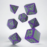 Pathfinder Goblin Purple & Green Dice Set (7)