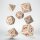 RuneQuest RPG - Beige & Burgundy Dice Set (7)