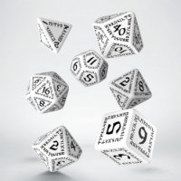 Runic White & Black Dice Set (7)