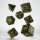 Runic Black & Yellow Dice Set (7)