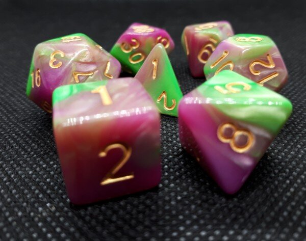 Würfelset Blend Waterlilly (7)