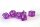 Würfelset Transparent: Purple (7)