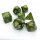 Würfelset Pearl: Green/Gold (7)