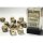 Chessex 16mm d6 with pips Dice Blocks (12 Dice) - Marble Ivory w/black