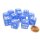 Chessex 16mm d6 with pips Dice Blocks (12 Dice) - Frosted Blue w/white