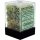 Chessex Signature 12mm d6 with pips Dice Blocks (36 Dice) - Marble Green w/dark green