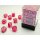 Chessex Signature 12mm d6 with pips Dice Blocks (36 Dice) - Ghostly Glow Pink/silver