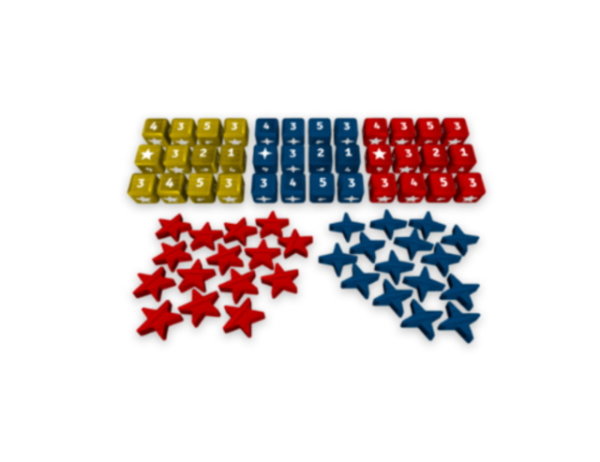 Europe Divided: Wooden Dice and Meeples Set (EN)