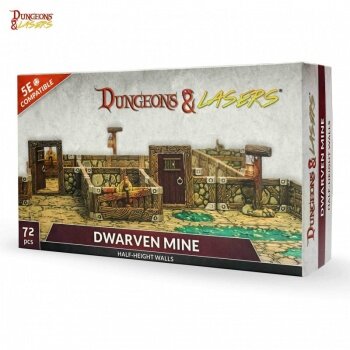 Dungeons & Lasers: Dwarven Mine Half-Height Walls (EN)