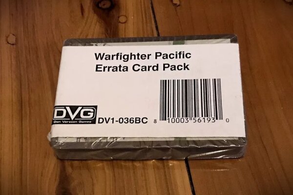 Warfighter WWII: Pacific Errata Deck (EN)