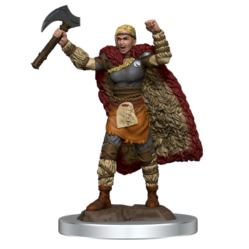 D&D Icons of the Realms: Premium Figures: Female Human Barbarian (6 Units)