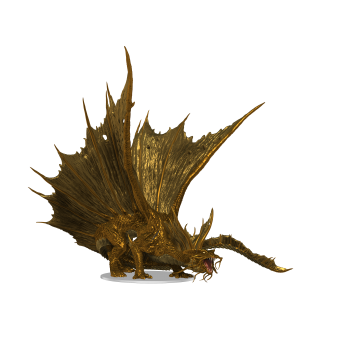 D&D Icons of the Realms: Adult Gold Dragon Premium Figure
