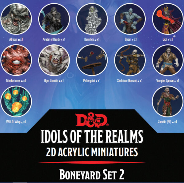 D&D Idols of the Realms: Boneyard 2D Set 02 (EN)