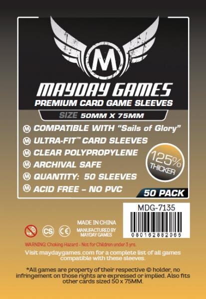 Card Sleeves - 50 x 75mm - Sails of Glory - 50 Stück