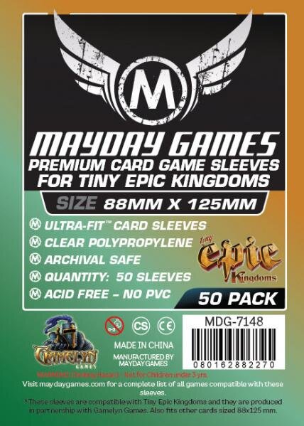 Card Sleeves - 88 x 125mm - Premium - Tiny Epic Kingdoms - 50 Stück