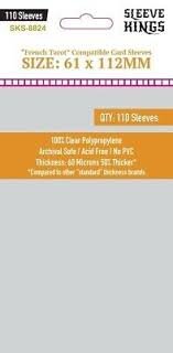 Card Sleeves - 61 x 112mm - Sleeve Kings - French Tarot - 110 Stück - 60 Micronss