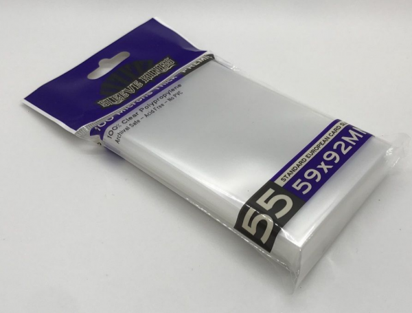 Card Sleeves - 59 x 92mm - Sleeve Kings -: Standard Card Game - 55 Stück -. 100 Micronss