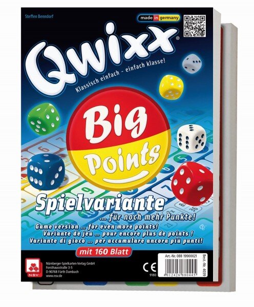 Qwixx - Big Points Zusatzblöcke (2 Stück) (DE/EN)