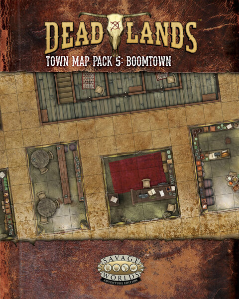 Savage Worlds: Deadlands The Weird West - Map Pack 5 Boomtown (EN)