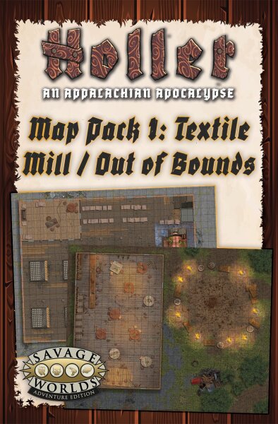 Holler RPG: An Appalachian Apocalypse Map Pack 1 Textile Mill & Out of Bounds (EN)
