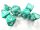 Chessex Marble Mini-Polyhedral 7-Die Set - Oxi-Copper/white