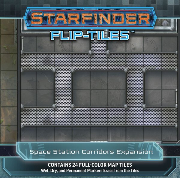 Starfinder RPG: Flip-Tiles Space Station Corridors Expansion (EN)