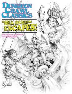 Dungeon Crawl Classics: 75 - The Sea Queen Escapes Sketch Cover (EN)
