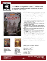 Warhammer Fantasy Roleplay: Enemy in Shadows Compendium (EN)