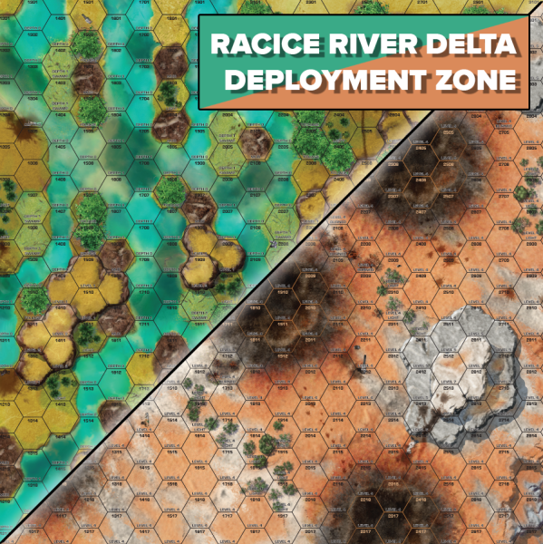 BattleTech: Neoprene Battle Mat Tukayyid Racice River Delta/Deployment Zone (EN)