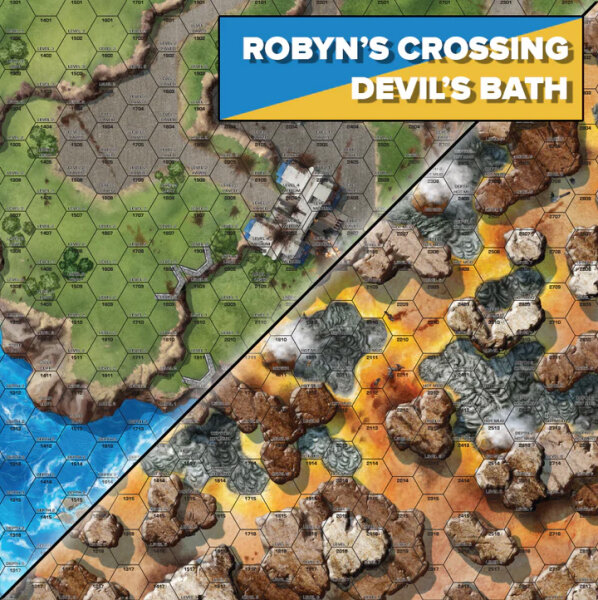 BattleTech: Neoprene Battle Mat Tukayyid Robis Crossing/Devil Bath (EN)